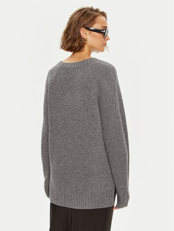 Weekend Max Mara Weekend Max Mara Sweter Pania 2425366132 Szary Oversize