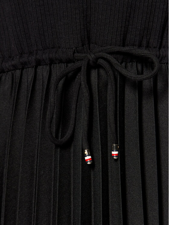 Tommy Hilfiger Tommy Hilfiger Rochie de zi WW0WW39342 Negru Regular Fit