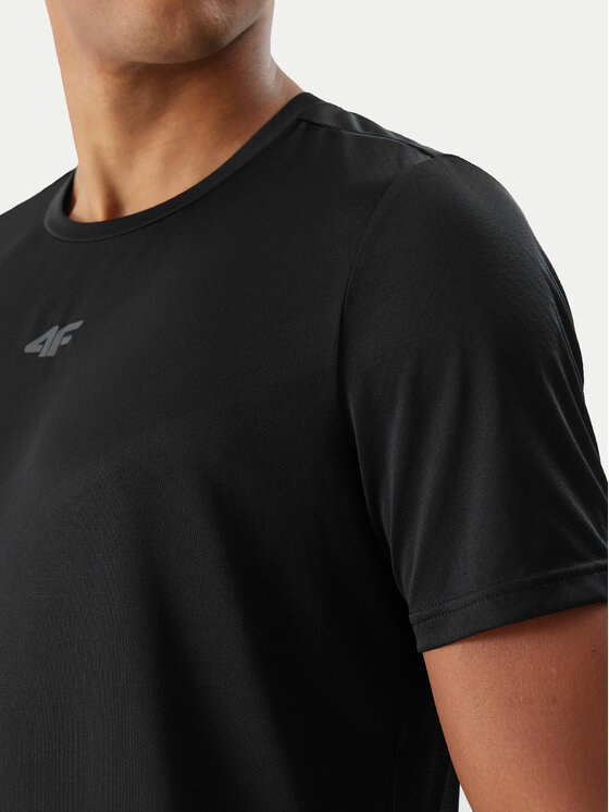 4F 4F Φανελάκι τεχνικό 4FWSS24TFTSM697 Μαύρο Regular Fit