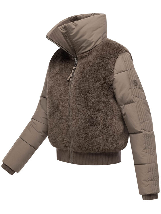 Navahoo Navahoo Kurtka zimowa Teddyzone Brązowy Regular Fit