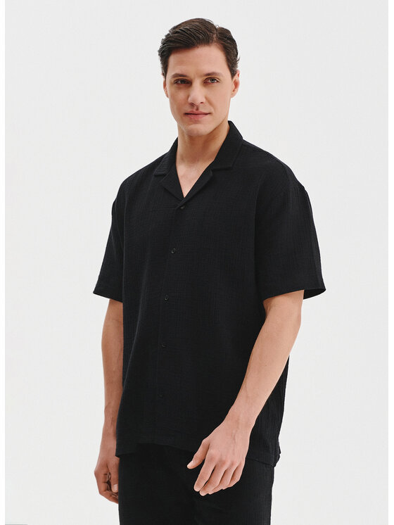 Pako Lorente Pako Lorente Koszula P25SF-1K-009 Czarny Classic Fit