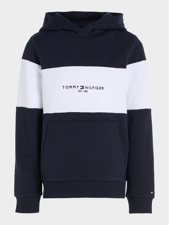 Tommy Hilfiger Tommy Hilfiger Суитшърт Essential Colorblock KB0KB08385 S Тъмносин Regular Fit