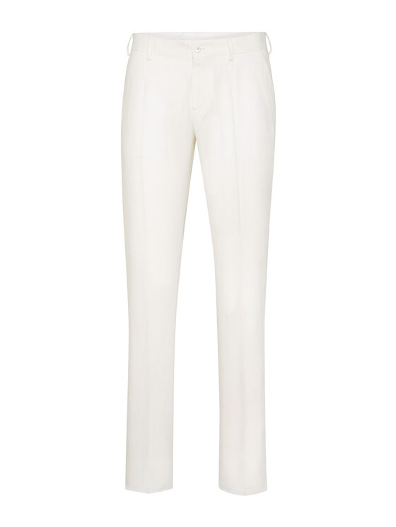 PHILIPP PLEIN PHILIPP PLEIN Spodnie materiałowe 9279 Biały Regular Fit