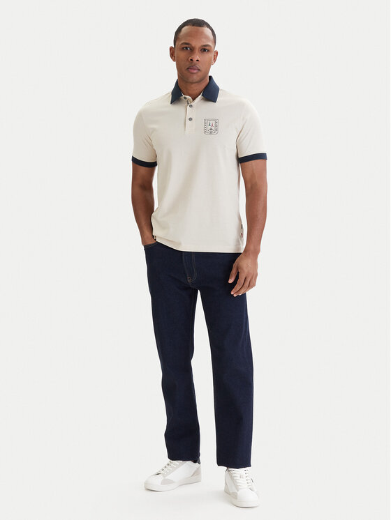 Aeronautica Militare Aeronautica Militare Tricou polo 261PO1917UJ00682 Bej Regular Fit
