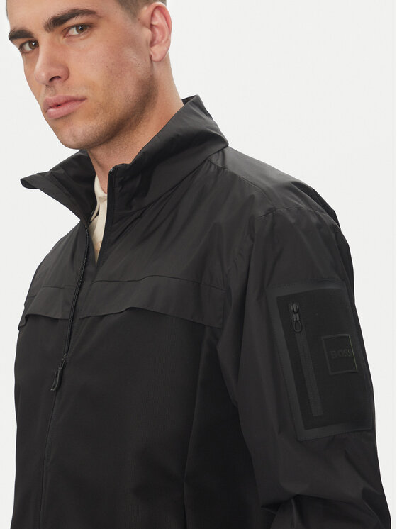 BOSS BOSS Демісезонна куртка 50541285 Чорний Regular Fit