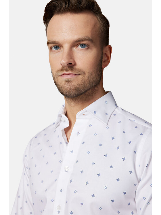 Lancerto Lancerto Koszula Violet KO073123000014 Biały Slim Fit