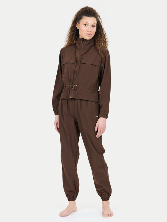 Athlecia Athlecia Vetrovka Hero V2 W EA243348 Rjava Regular Fit