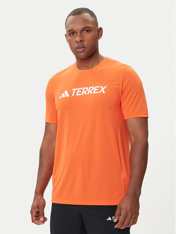 adidas adidas Тишърт Terrex Multi Climacool Logo Tech JI9236 Оранжев Regular Fit