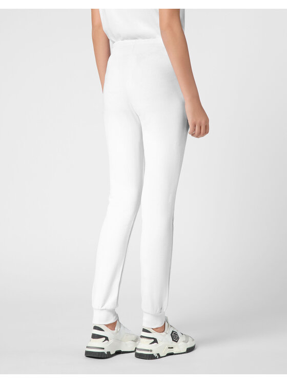 PHILIPP PLEIN PHILIPP PLEIN Joggers kalhoty 9545 Bílá Regular Fit