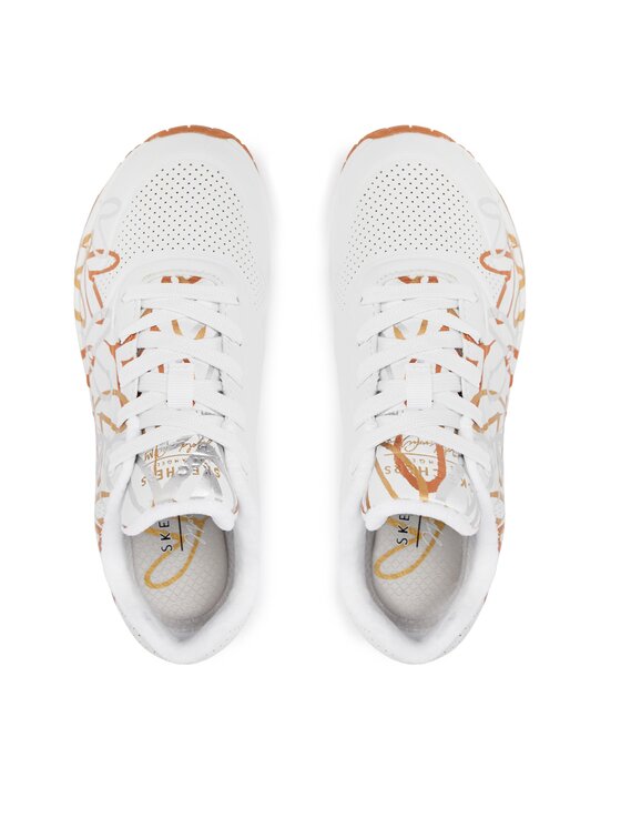 Skechers Skechers Sneakersy Uno Metallic Love 155523/WTGD Bílá