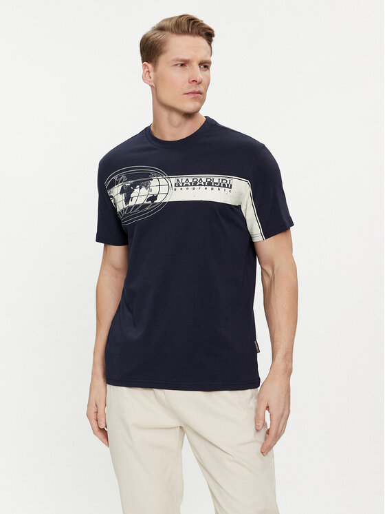 Napapijri Napapijri Футболка S-Manta NP0A4HQH Cиній Regular Fit