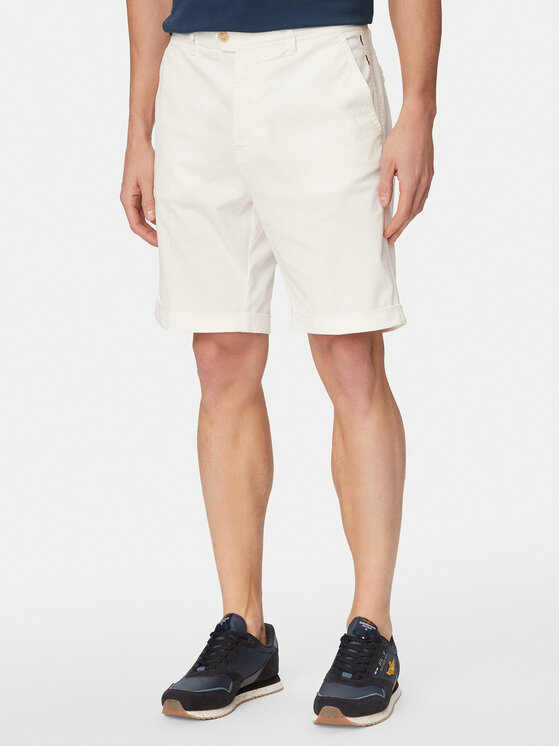 Aeronautica Militare Aeronautica Militare Pantaloncini di tessuto 261BE0278UCT04292 Bianco Regular Fit