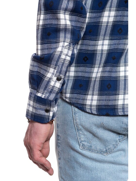 Wrangler Wrangler Camicia LS WESTERN SHIRT Blu Regular Fit