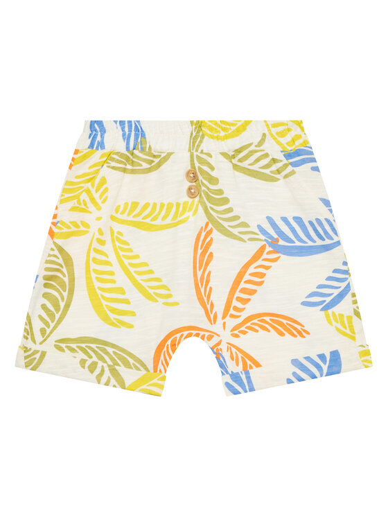 United Colors Of Benetton United Colors Of Benetton Komplet majica in kratke hlače 3O7SAK014 Bež Regular Fit