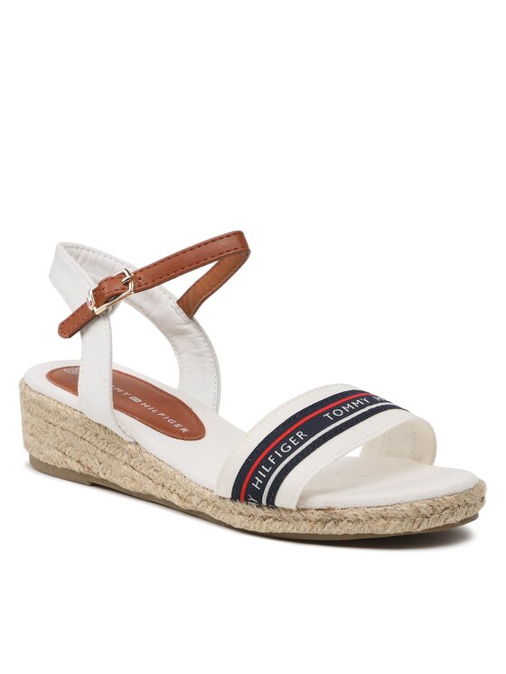 Tommy Hilfiger Tommy Hilfiger Εσπαντρίγιες Rope Wedge T3A7-32777-0048X100 S Λευκό