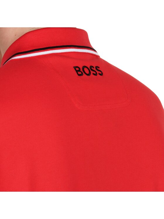 BOSS BOSS Polo 50469102-641 Czerwony Regular Fit
