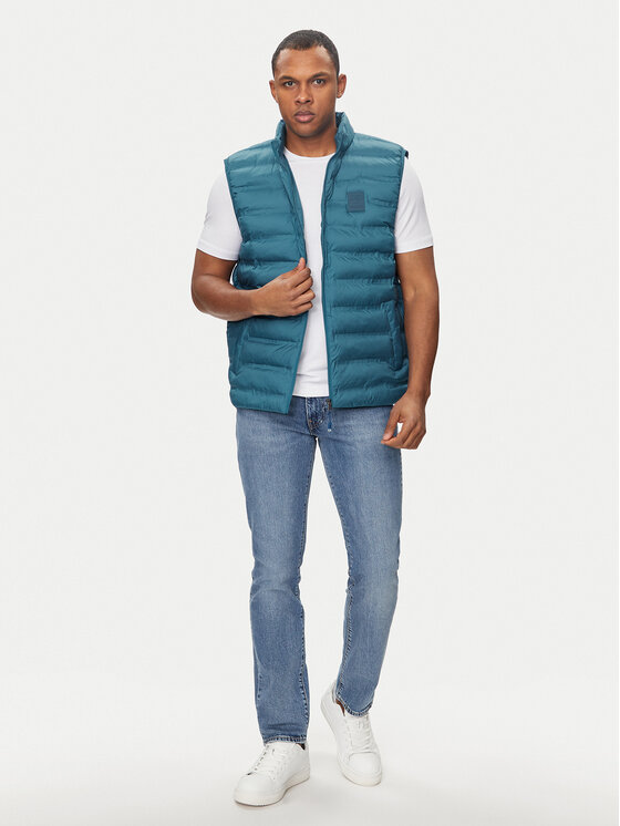 Mustang Mustang Kamizelka Dublin 1014781 Niebieski Regular Fit