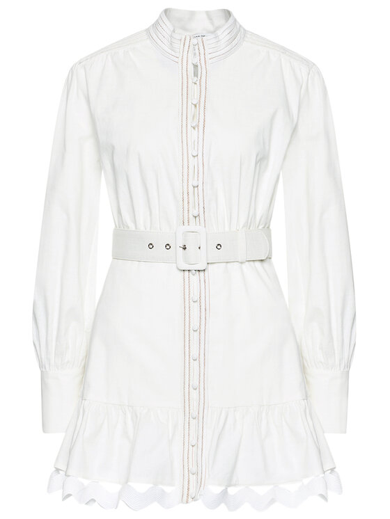 Silvian Heach Silvian Heach Vestito chemisier Kiuba PGP21110VE Bianco Regular Fit