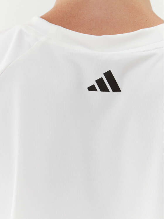 adidas adidas Tehniline särk BLUV Print Performance IL9577 Valge Loose Fit