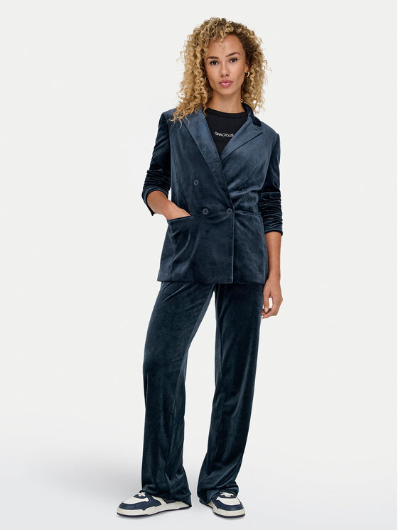 ONLY ONLY Marynarka Astrid 15335850 Granatowy Slim Fit