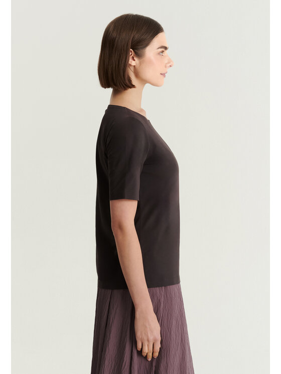TATUUM TATUUM Bluzka MIKAJO Brązowy Classic Fit