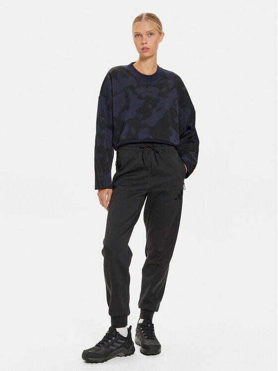 adidas adidas Pulóver Future Icons 3-Stripes IW5297 Sötétkék Loose Fit