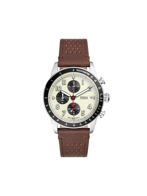 Fossil Ročna Ura Sport Tourer FS6042 Rjava