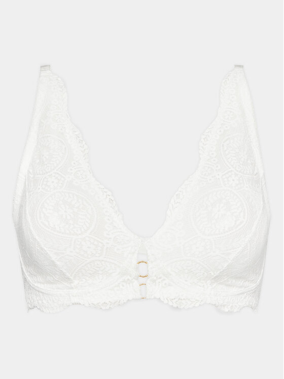 Selmark Selmark Bralette krūšturis Matilda 31110 Balts