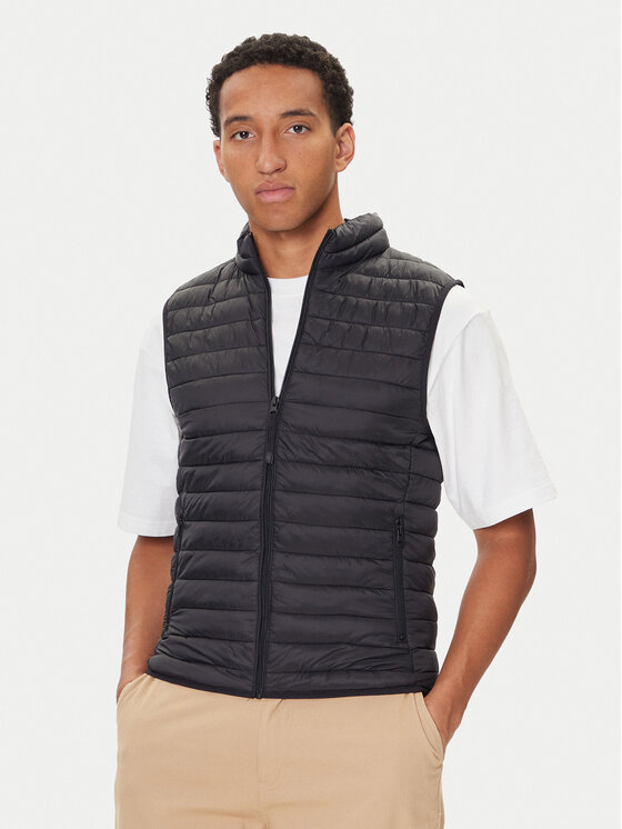 United Colors Of Benetton United Colors Of Benetton Vestă elegantă 2TWDUJ00P Negru Regular Fit