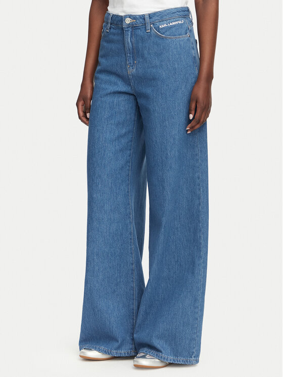Karl Lagerfeld Jeans Blugi B3W10046 Albastru Wide Leg