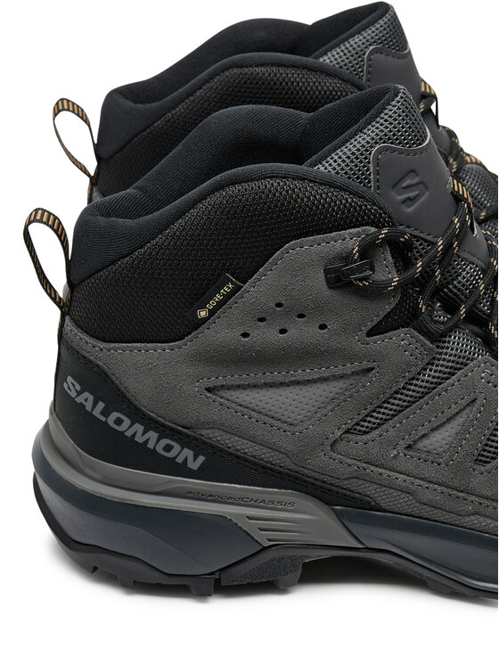 Salomon Salomon Bakancs X Ultra 360 Leather Mid Gore-Tex L47570800 Fekete