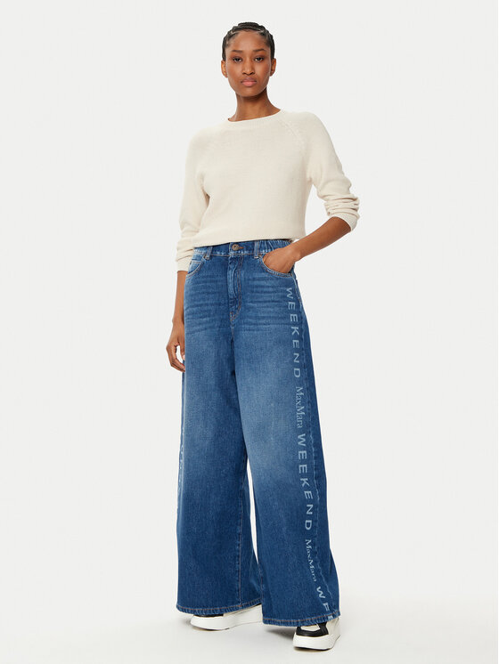 Weekend Max Mara Weekend Max Mara Sweter Linz 2515361161 Écru Relaxed Fit