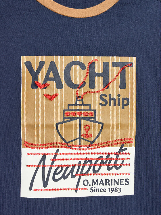 Original Marines Original Marines T-shirt DEP0274NM Tamnoplava Regular Fit