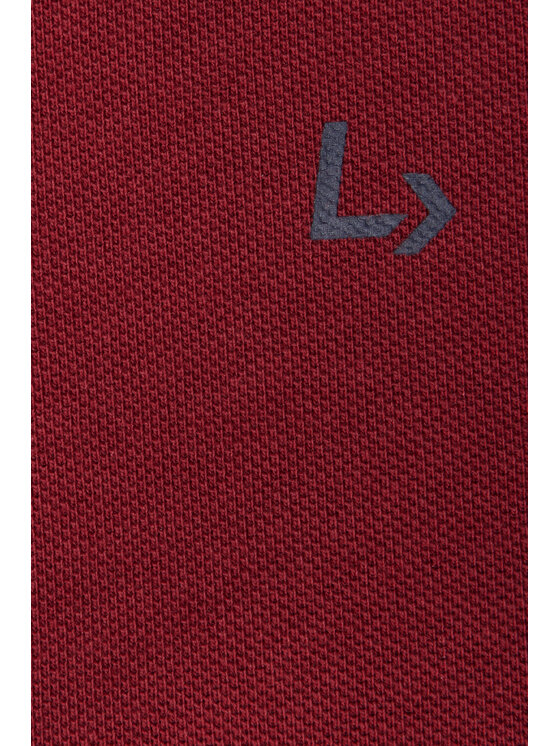 Lancerto Lancerto Polo Robbie PO073124000013 Bordowy Regular Fit