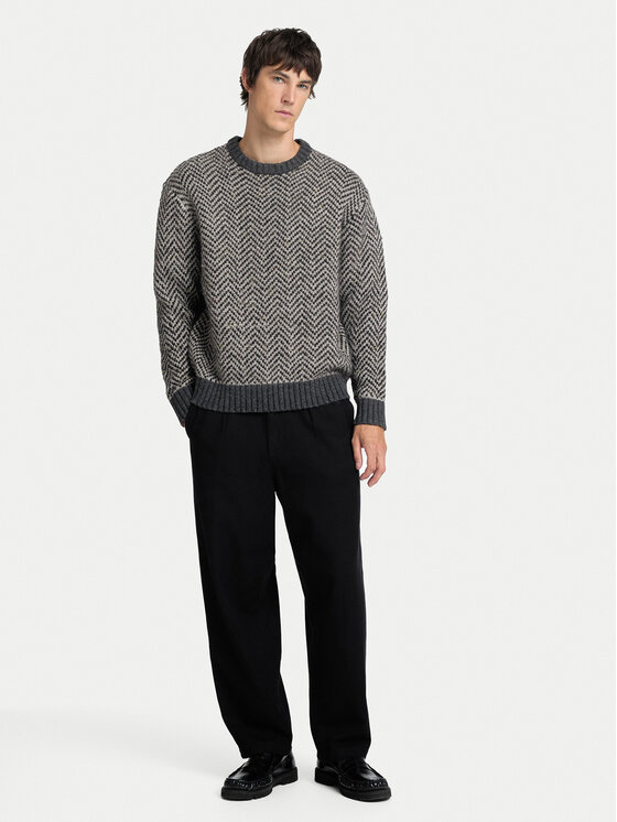 Selected Homme Selected Homme Пуловер 16094589 Сив Regular Fit