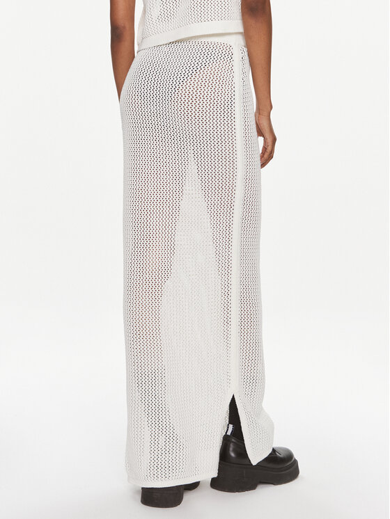 Tommy Jeans Tommy Jeans Maxi sukně Open Stitch DW0DW17878 Écru Regular Fit