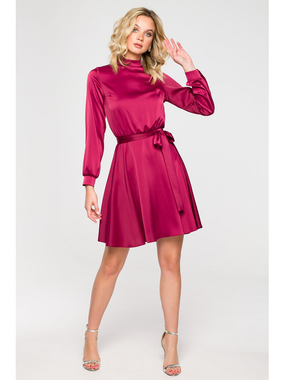 Makover Makover Abito da sera K157 Bordeaux Regular Fit