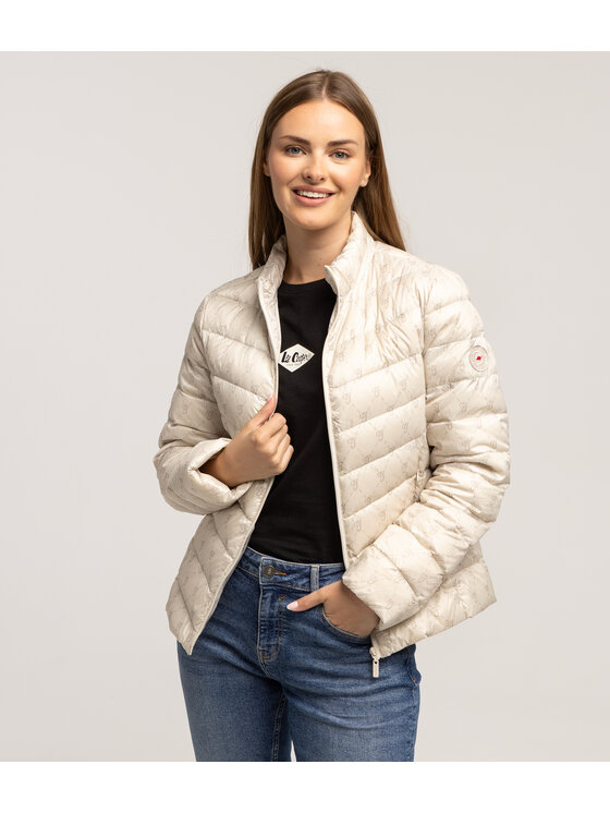 Lee Cooper Lee Cooper Kurtka puchowa ALIA 9010 Beżowy Regular Fit