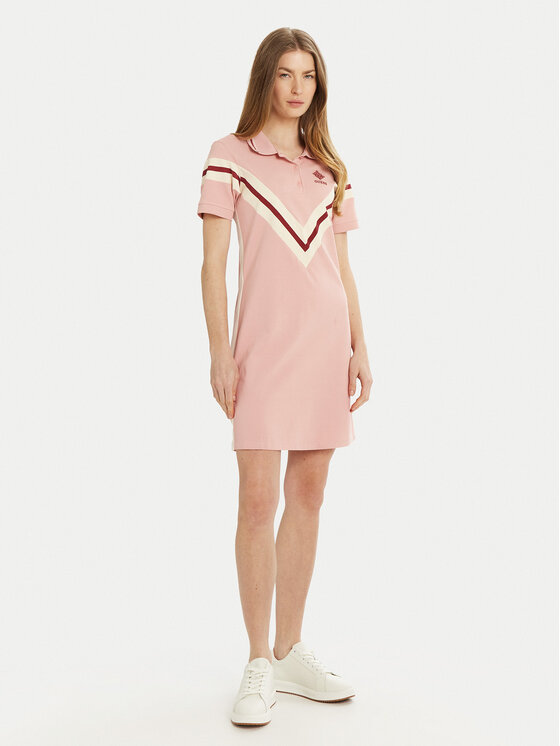 Guess Guess Sukienka codzienna V5RK00 KCOK1 Różowy Regular Fit