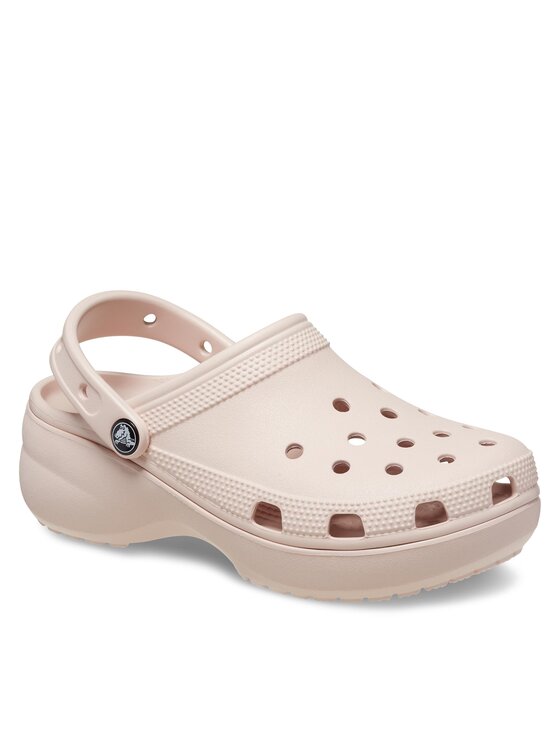 Crocs Pantoletten Classic Platform Clog W 206750 Rosa | Modivo.de