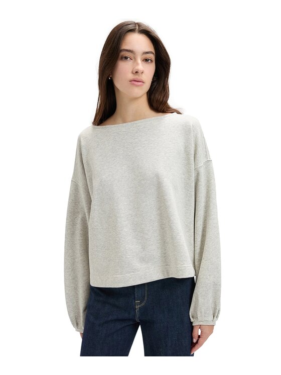 Lee Lee Bluza 112379421 Szary Relaxed Fit