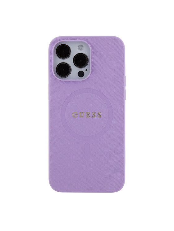 Guess Guess Etui na telefon iPhone 15 Pro Max Fioletowy