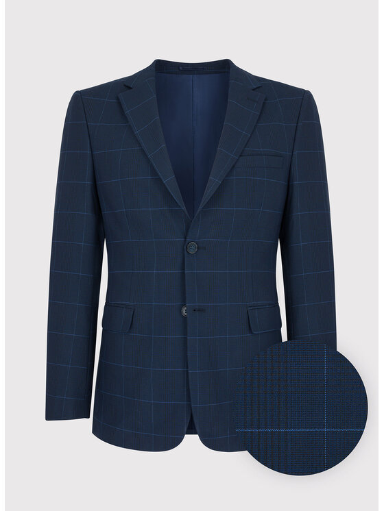 Pako Lorente Pako Lorente Marynarka P22SF-3G-014 Granatowy Slim Fit