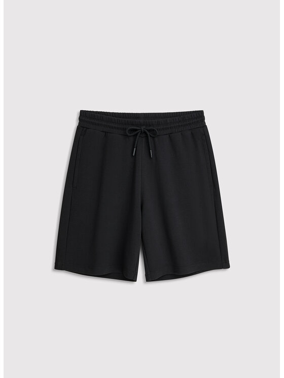 Pako Lorente Pako Lorente Szorty materiałowe P26SN-WS-004 Czarny Classic Fit