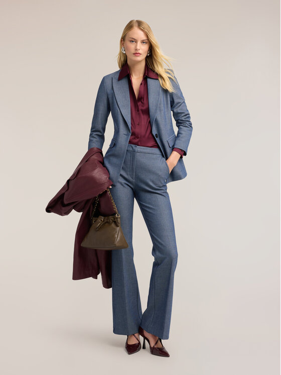 Motivi Motivi Marynarka Q120Q001160N004 Turkusowy Regular Fit