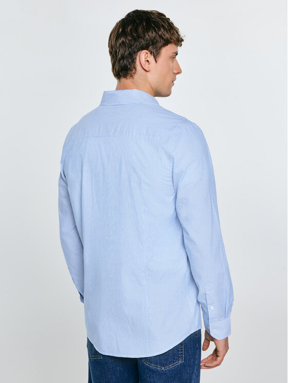 BIG STAR BIG STAR Koszula COSISER Niebieski Basic Fit