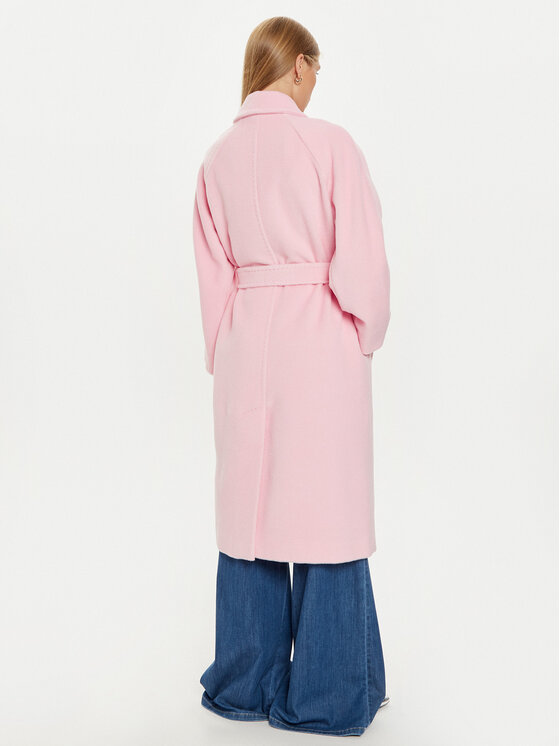 Marella Marella Cappotto di lana Dede 2423016082 Rosa Regular Fit