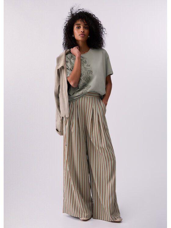Liu Jo Liu Jo T-Shirt CA6330JS088P9639 Zielony Loose Fit