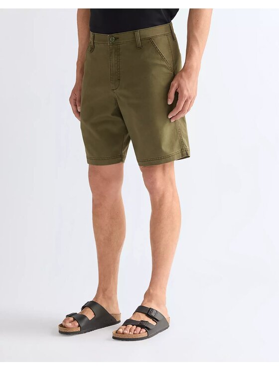 Wrangler Wrangler Szorty materiałowe CHINO SHORTS Zielony Straight Leg