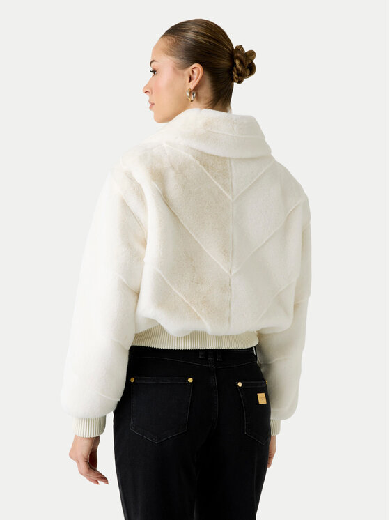 Marciano Guess Marciano Guess Кожено палто 5BGL11 7375A Бял Regular Fit